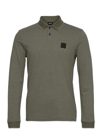 Pegreat Polos Long-sleeved Vihreä BOSS