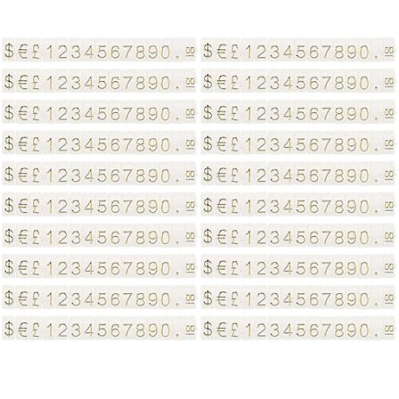 20 stk Prislapp Kubbe Justerbar Montering Pristeller Display Stativ Etikett