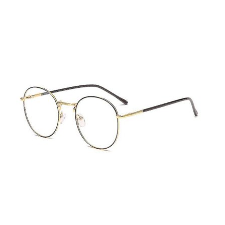 Blått ljus blockerande glasögon Söt Anti Eye Strain Fashion Metal