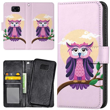 Samsung Galaxy S7 - Lompakkokotelo/Kuoret Kaunis Pöllö