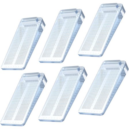 6 stk. skridsikre dørstop med justerbar højde, disse kiler