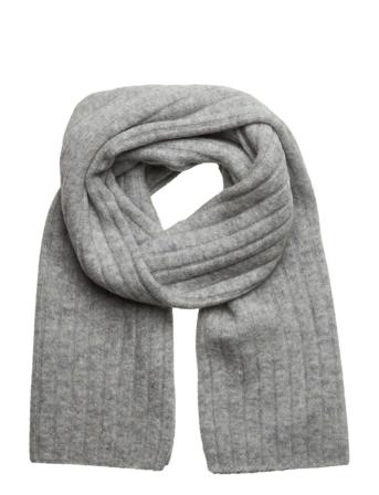 Slfsif Knit Scarf B Grey Selected Femme