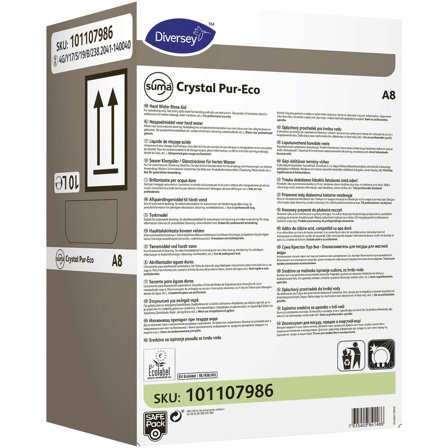 SUMA Torkmedel Crystal Pur-Eco A8 10L - Lyreco - Städ och hygien - Diskrengöring - Torkmedel och sköljmedel