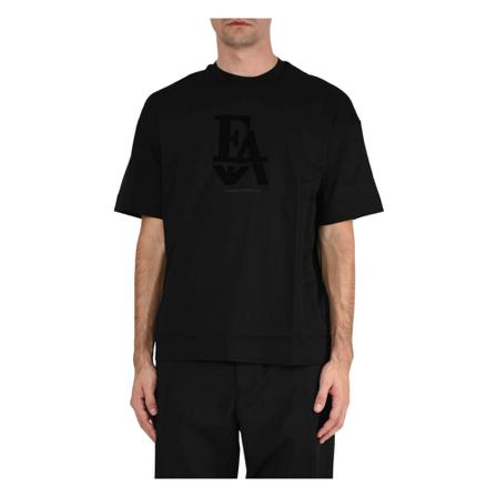 Emporio Armani, T-Shirts Zwart, Heren, Maat:XL