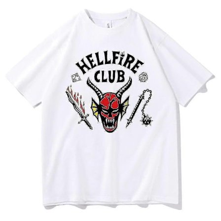 Stranger Things 4 Hellfire Club T-skjorte - Perfekt Stil1 130