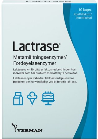 Biosym Lactrase 10 kaps., Helse & Madvarer, Kosttilskud, Øvrige Kosttilskud