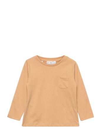 Long-Sleeved T-Shirt With Pocket T-shirts Long-sleeved T-shirts Orange Mango