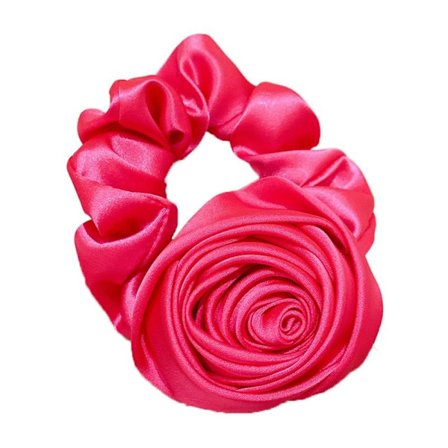 3ST Rose Hårrep Blomma Hårring ROSE RÖD