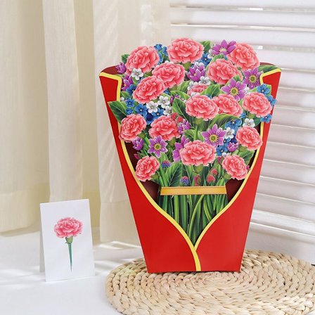 3D Pop-up bukett pappersblommor 5 5
