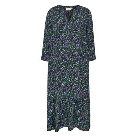 Kaffe KAlynn Dress , Zwart , Dames , Maat: S Maxi jurken