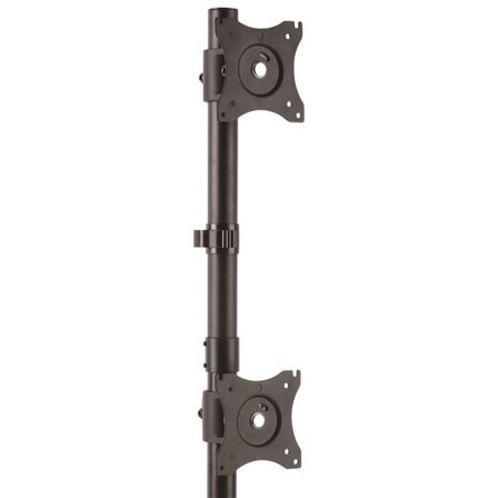 StarTech Vertical Desk Mount Dual Monitor Arm - For Monitors 13" to 27" - Adjustable - Desk Clamp / Grommet-Hole Mount - Dual VESA Monitors - Black