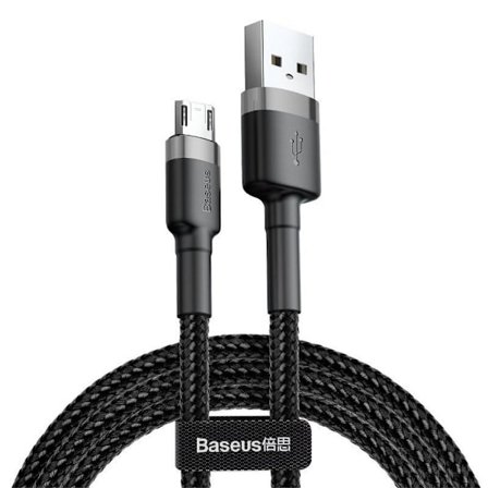 Baseus Cafule USB-A to Micro-USB Cable 2.4A 1m - Black / Grey