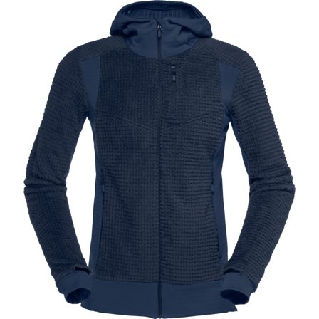 Norrøna Women's Falketind Alpha120 Zip Hood Women Mid layer tops Blue XL
