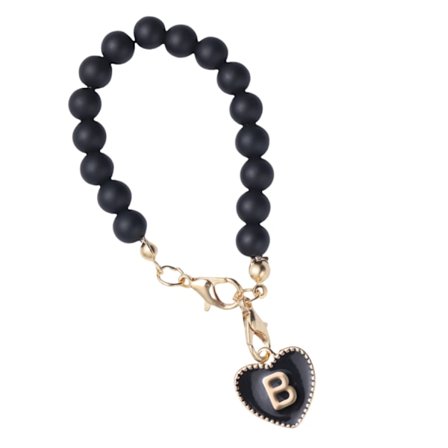 Stanley kopp tillbehör med svart lobster clasp kompatibelt med Stanley vattenflaska kedja bokstaven B