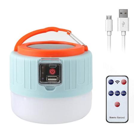 Solcelledrevet LED-campinglanterne, genopladelig, nødlanterne - Remo