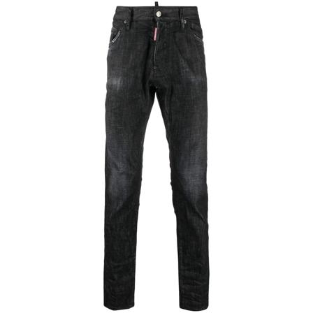 Dsquared2, Jeans Czarny, Mężczyzna, Rozmiar: S