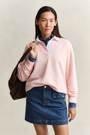 GANT Damen Rugger Sweatshirt (XXL) Rosa