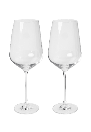 Chateau BONLION Rödvinsglas kristall Bordeaux ELISE 77 cl, 2-pack Vinglas Transparant ONESIZE