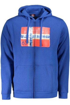 Norway 1963 Felpa Con Zip Uomo Blu