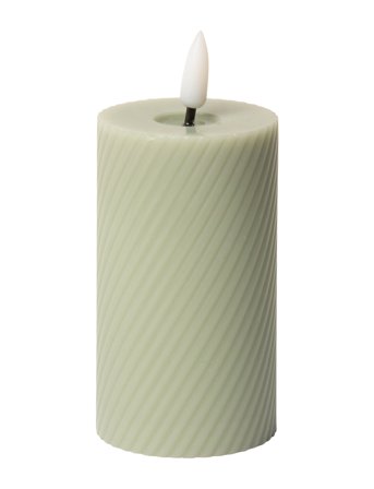 C'est Bon | Swirled Led Pillar Candle | H10CM