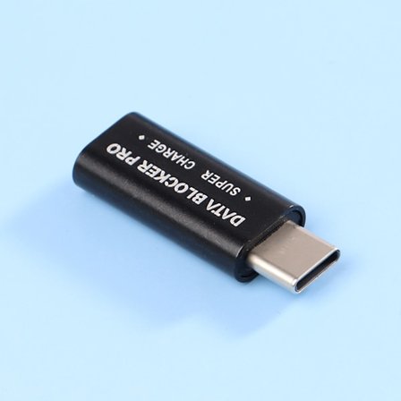1 PC USB Type-C Data Blocker Juice Jacking Black