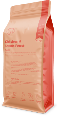 Buddy Chicken & Lamb Feast kuivaruoka, 12 kg