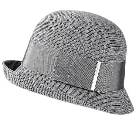 Elegant Bowlerhatt med Vinklad Kant - Dekorativ Jazzhatt för Street Shooting