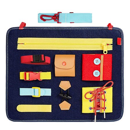 Baby Busy Board Montessori Perustaitojen Toimintataulu Opi Pukeutumaan Koulutuslelut