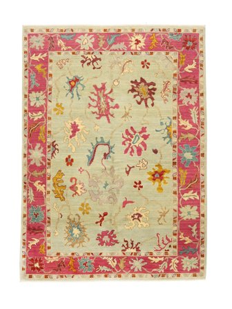 Annodato A Mano Kazak Fine Tappeto 163X218 Di Lana Arancione/Rosso Scuro