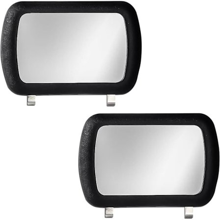2-pack sminkspegel med klämma för bilsolskydd - smink- och solskyddstillbehör