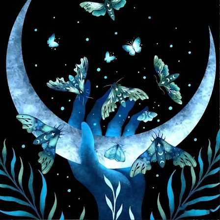 Fullständig Diamantmålning Set för Vuxna Runda Diamant Kristall Diamant Moo