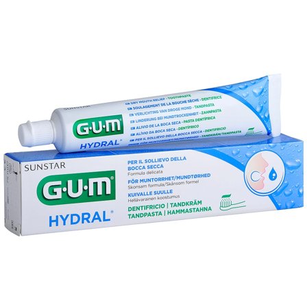 GUM Tandpasta Hydral v/Mundtørhed 75 ml, Medicin & Pleje, Mund & Tandpleje, Tandpasta