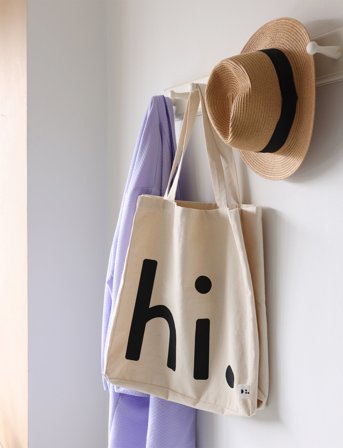 Design Letters Hi. Travel Bag - Beige - ONE SIZE