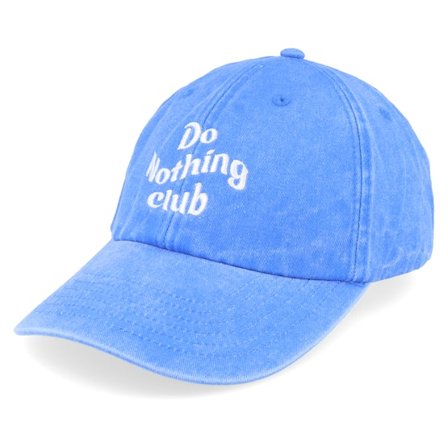 Iconic - Blau Unconstructed Cap - Do Nothing Club Washed Cornflower Dad Cap @ Hatstore