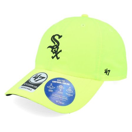 47 Brand - MLB Gul unconstructed Keps - Chicago White Sox MLB 47 Clean Up Cap Neon Yellow Dad Cap @ Hatstore