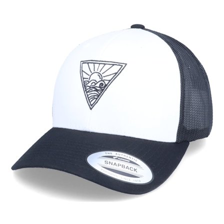 Iconic - Wit trucker Cap - Palm Island Sunset Classic White/Black Trucker @ Hatstore