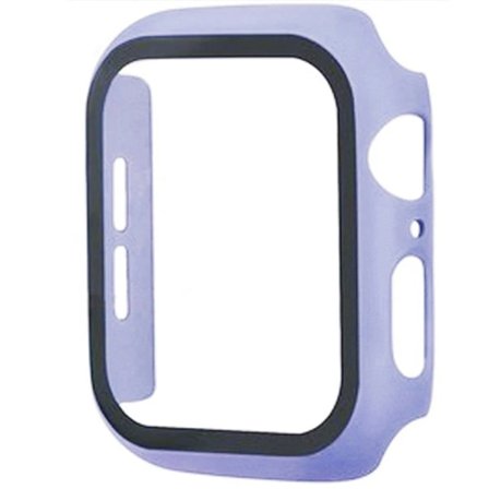 Härdat glas + fodral för Apple Watch 46 mm 44 mm 45 mm 41 mm 40 mm 42 mm skärmskydd för iWatch serie 10 9 8 7 6 SE 5 tillbehör