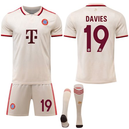 2024-2025 Bayern München Bortaställ Barn Vuxen Ny Fotbollströja Kit Med Strumpor