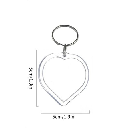 5 stk fotoramme nøglering Blank nøglering STYLE 4 STYLE 4