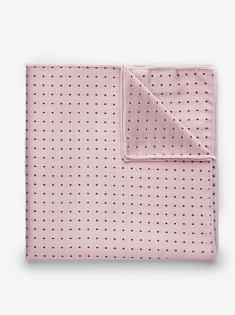 John Henric Men's Rosa Gepunktetes Einstecktuch Size Onesize