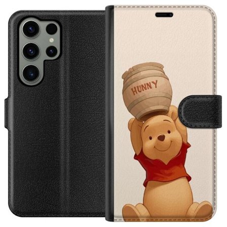 Kompatibelt Plånboksfodral till Samsung Galaxy S23 Ultra Nalle Puh Honung Disney Winnie