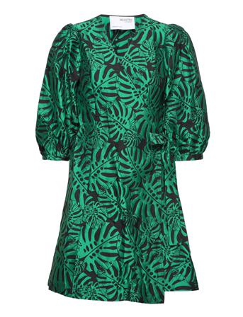 Slflotte-Siv 3/4 Short Dress Ex Green Selected Femme