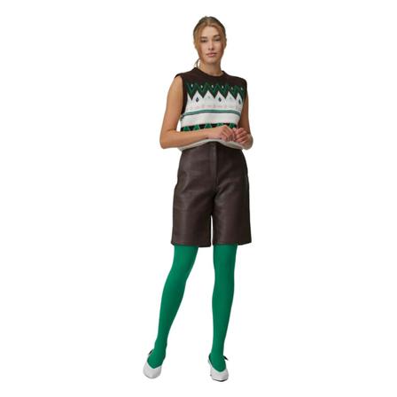 A-View Aya leather shorts Av1965 Brun, Dame
