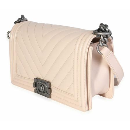 Chanel Vintage Shoulder Tass , Beige , Dames , Maat: ONE Size Vintage Tassen