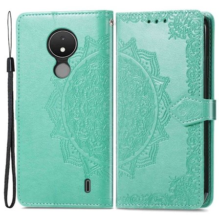 Mandala Nokia C21 Läppäkotelo - Vihreä