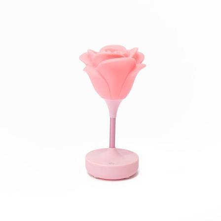 Kreativ USB Rose Romantisk Atmosfære Gave Silikone Øjenbeskyttelse LED Sleeping Up Light pink