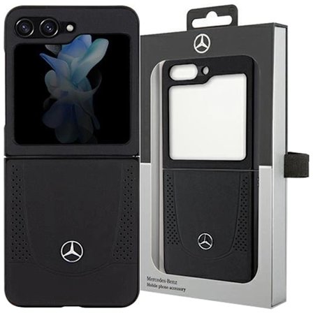 Mercedes Leather City Deksel til Samsung Galaxy Z Flip 5 - Svart