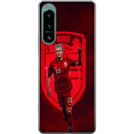 Kompatibelt Mobildeksel til Sony Sony Xperia 5 IV Erling Haaland Manchester City Norge fotball målmaskin angriper sterk fysikk fart og kliniske avslu