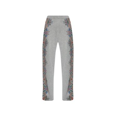 Etro, Floral trousers Grijs, Dames, Maat:XS,elastisch