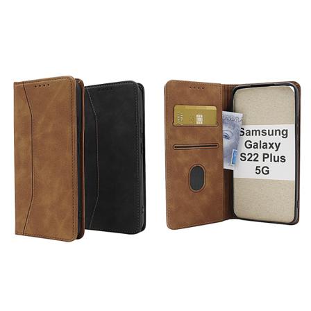 Fancy Standcase Wallet Samsung Galaxy S22 Plus 5g Brun